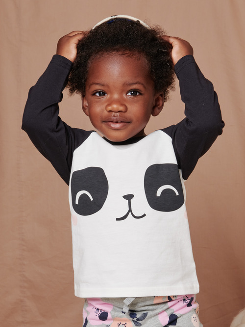 熊猫拉格兰婴儿t恤