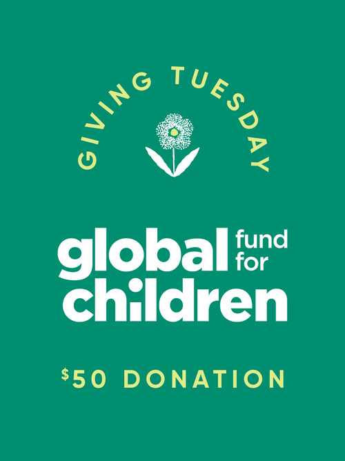向全球儿童基金会捐款50美元
