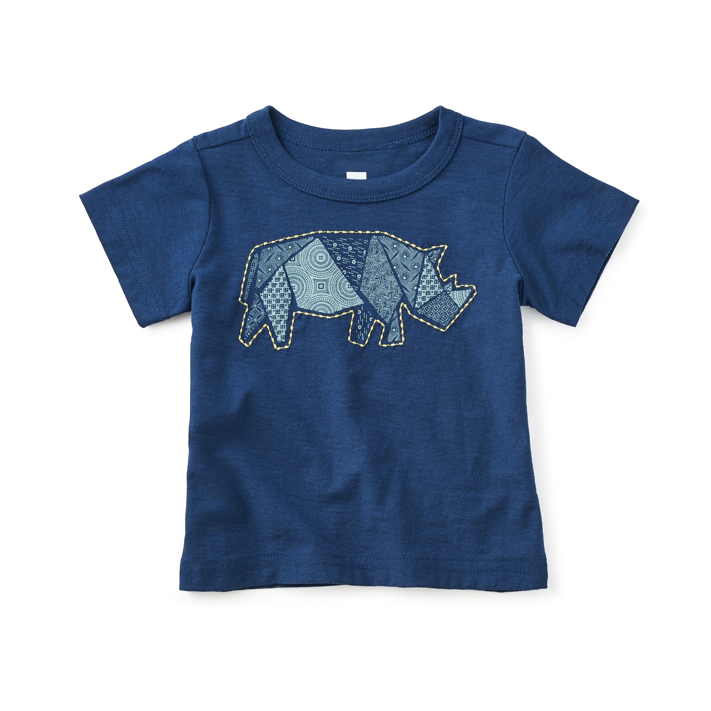 Patchwork Rhino Baby Tee | Tea Collection