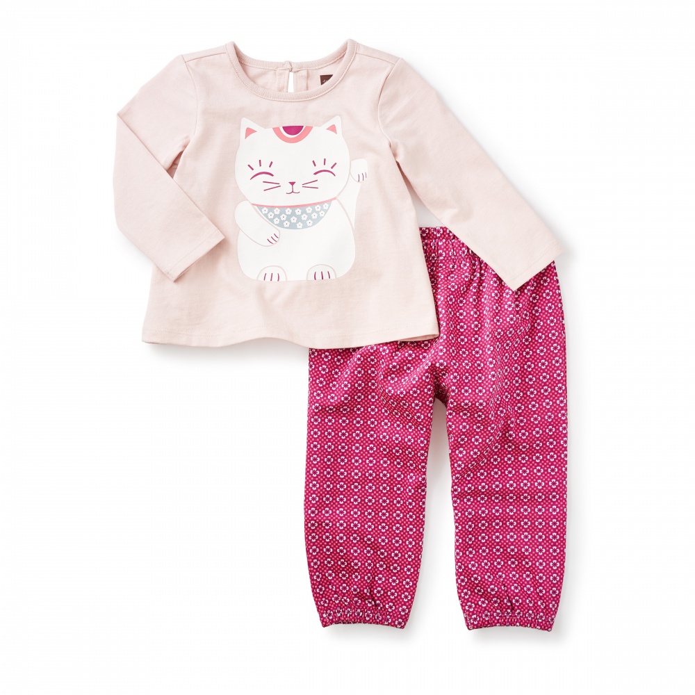 Maneki Neko Baby Outfit | Tea Collection