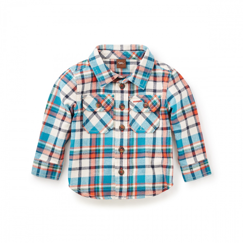 Visu Flannel Baby Shirt | Tea Collection