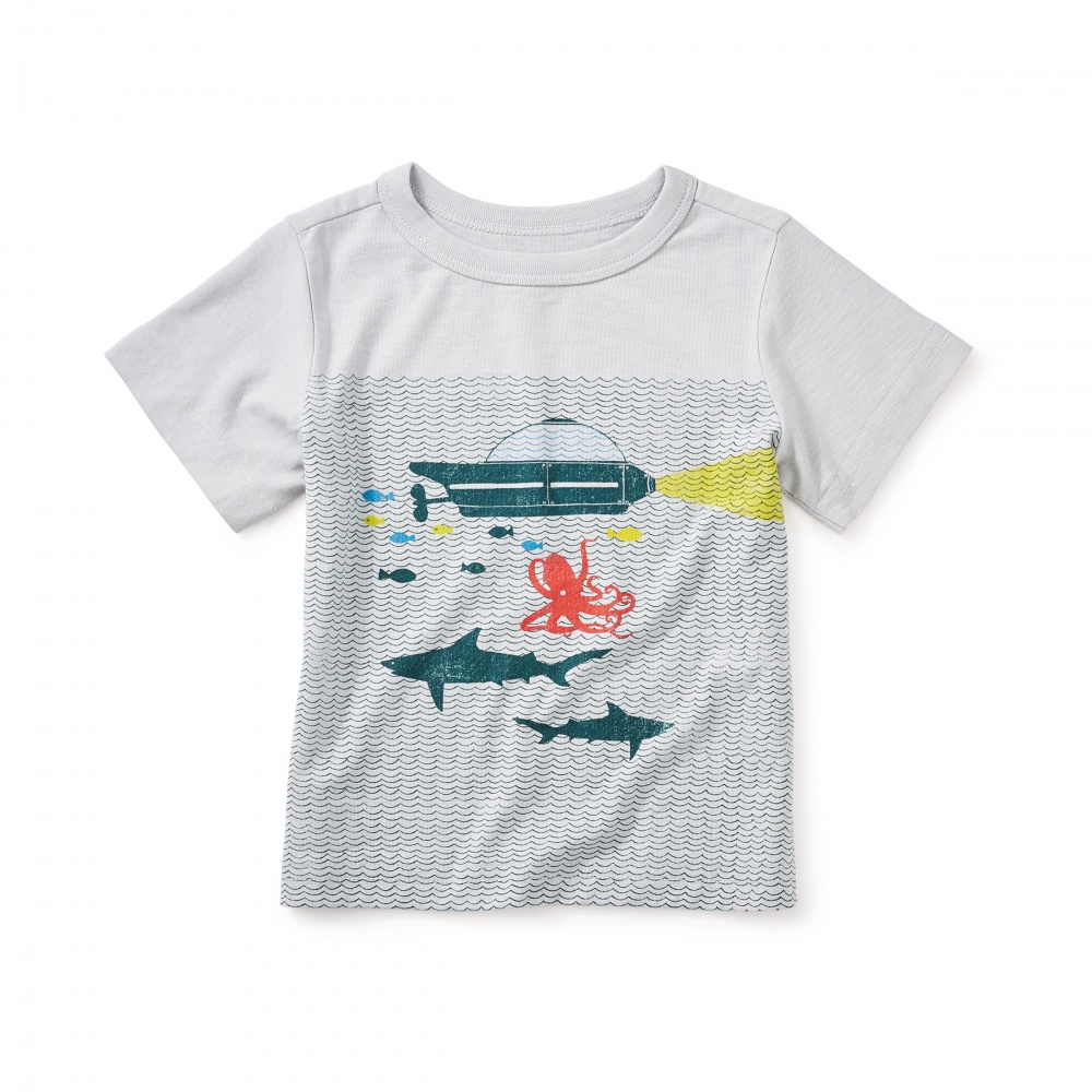 Aquanauts Graphic Baby Tee | Tea Collection