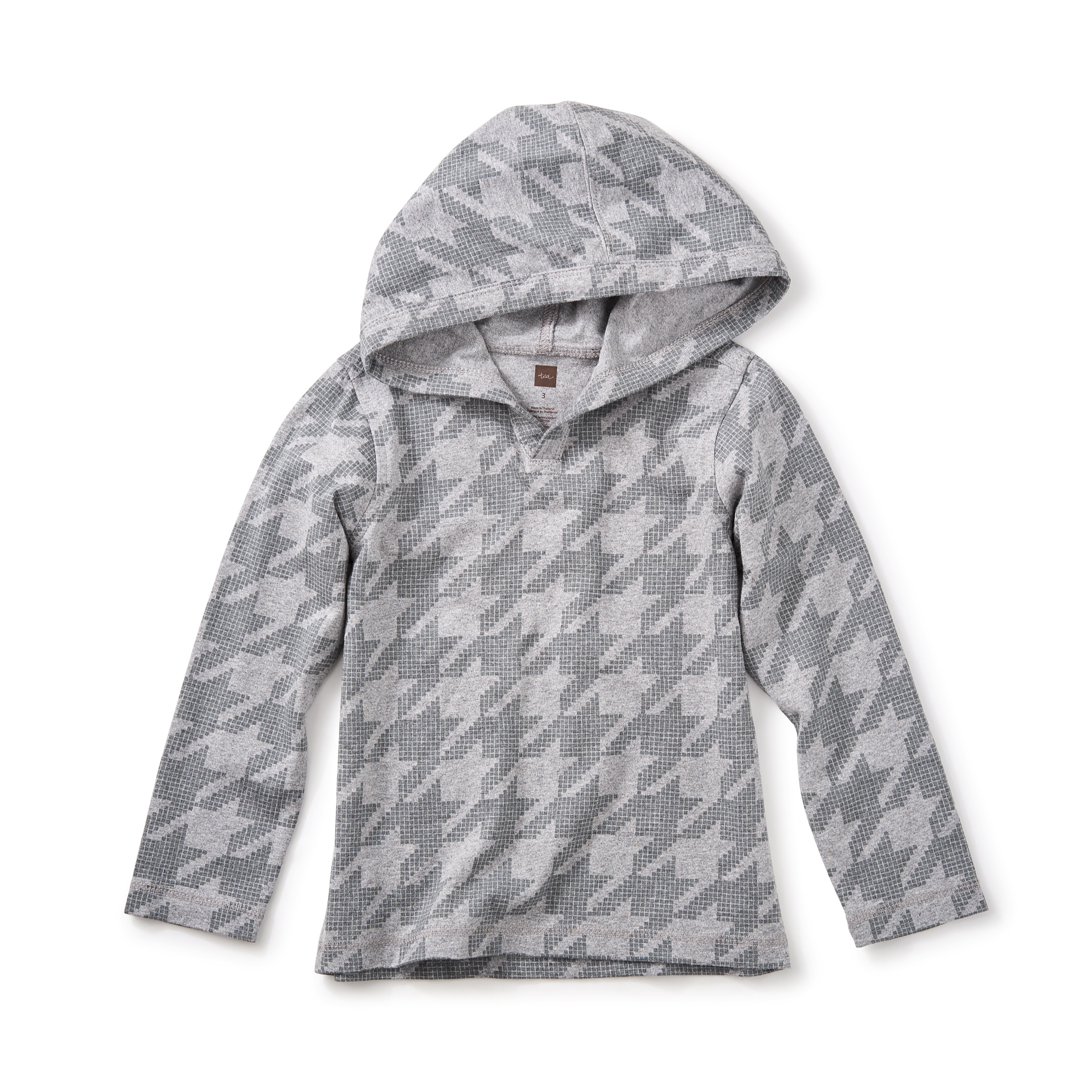 Houndstooth Happy Hoodie | Tea Collection