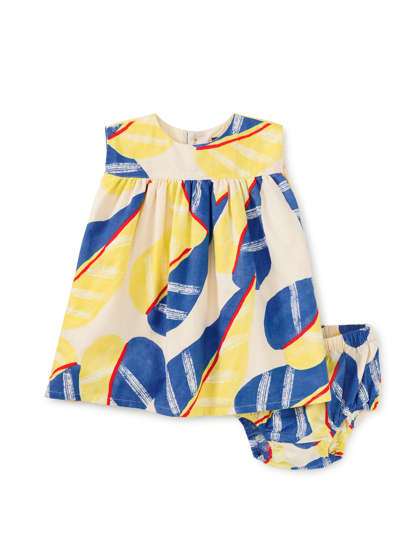 Printed Empire Baby Dress Set