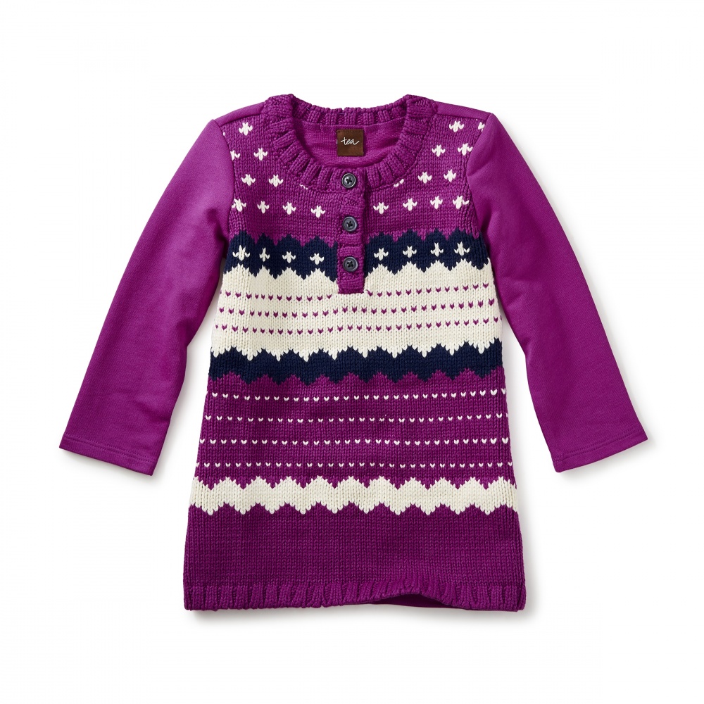 Fair Isle Sweater Dress | Tea Collection