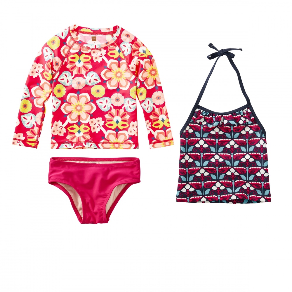 Floral Swim Set Tea Collection