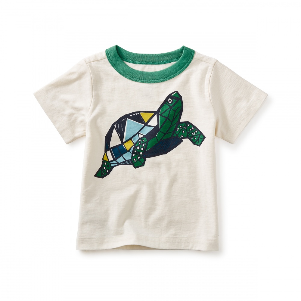 Turtle Power Graphic Baby Tee | Tea Collection