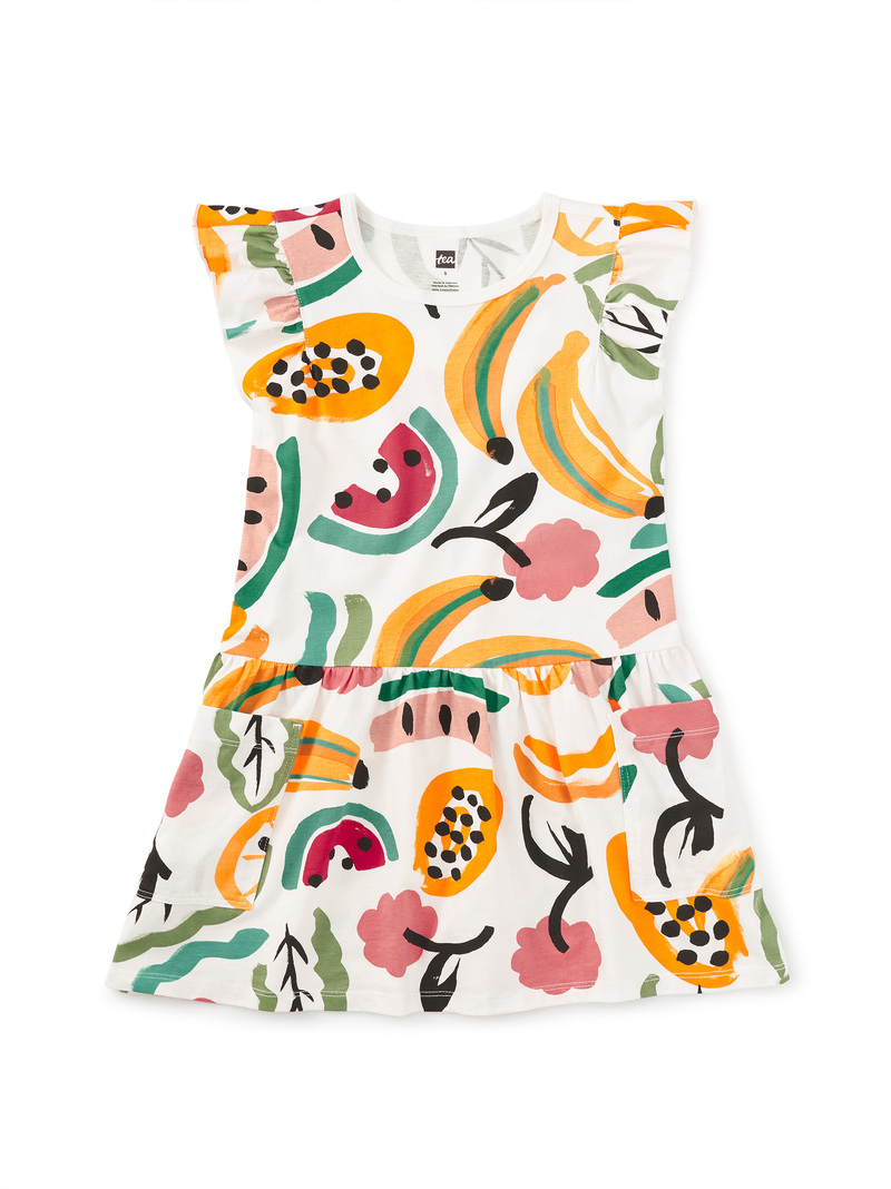 Flutter Sleeve Pocket Dress