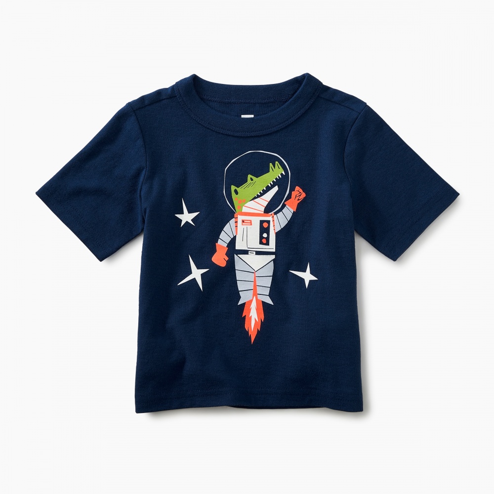 Tea Collection Space Croc Graphic Tee