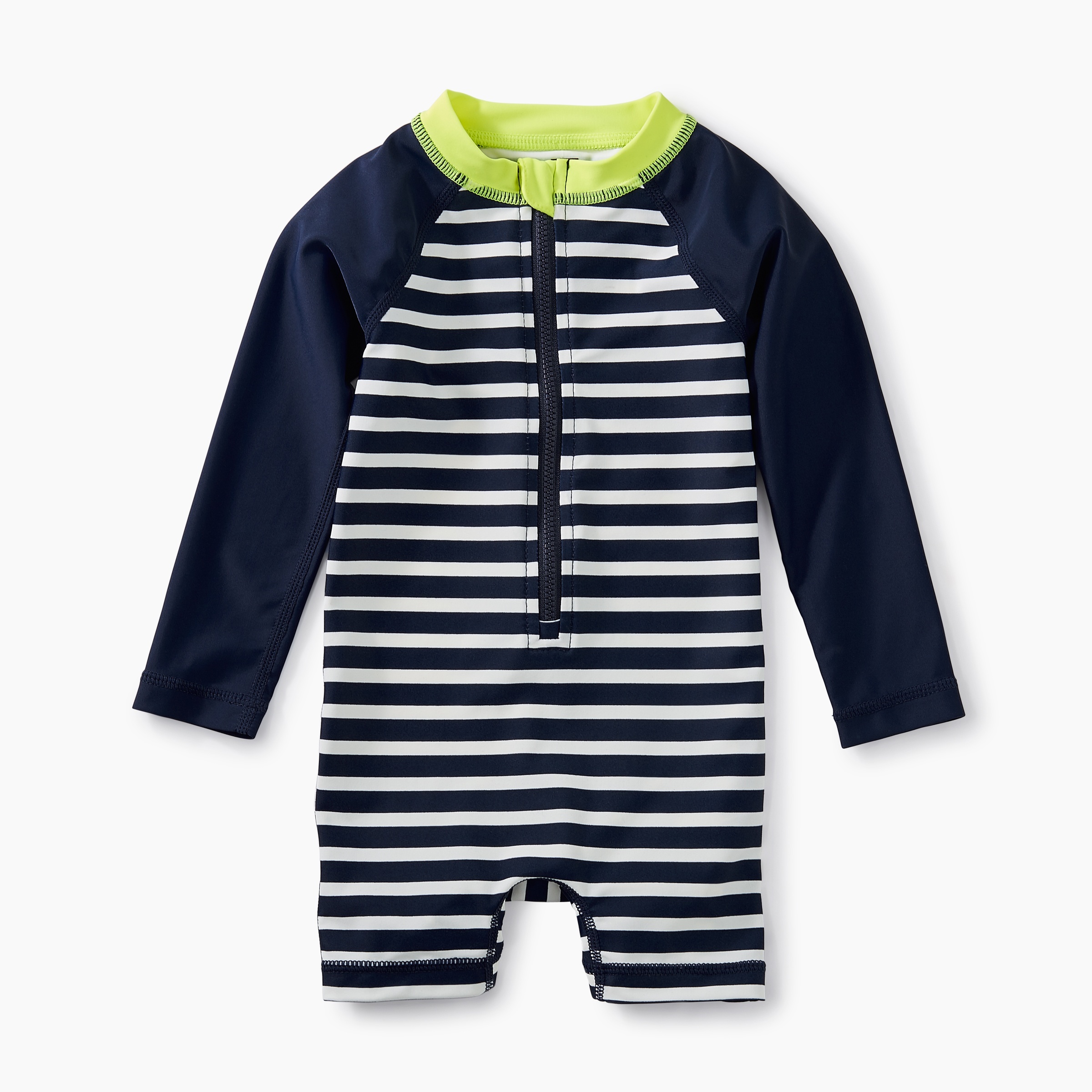 Striped Rash Guard OnePiece Tea Collection