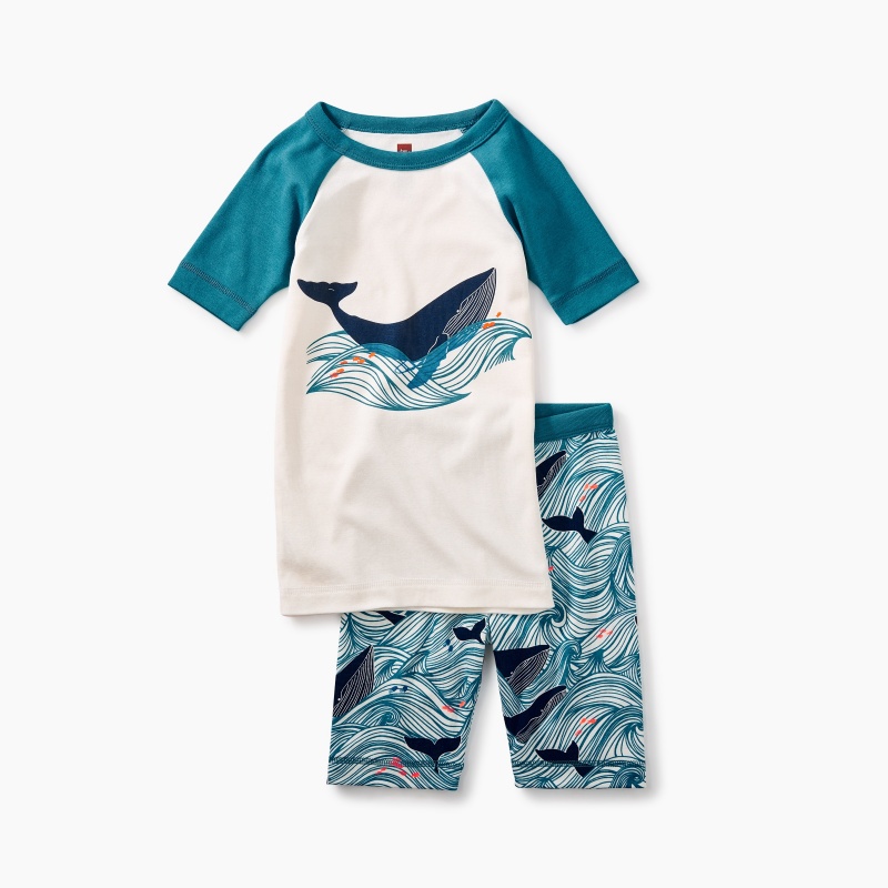 Wavey Whale Pajamas