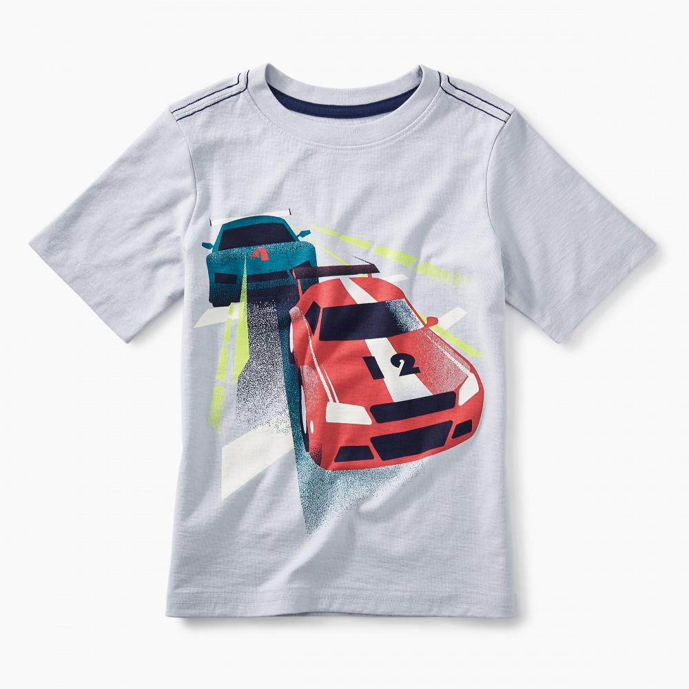 Tea Collection Race Car Graphic Tee