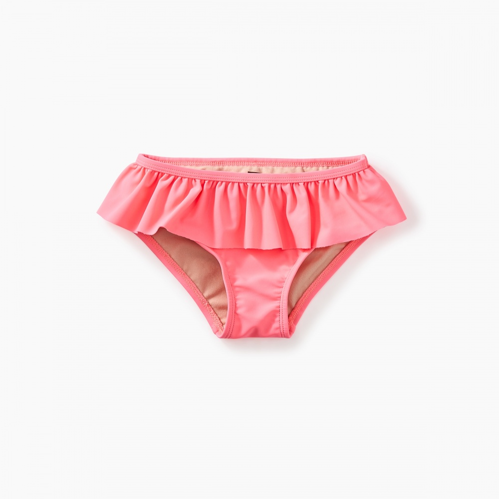 Tea Collection Solid Ruffled Bikini Bottom