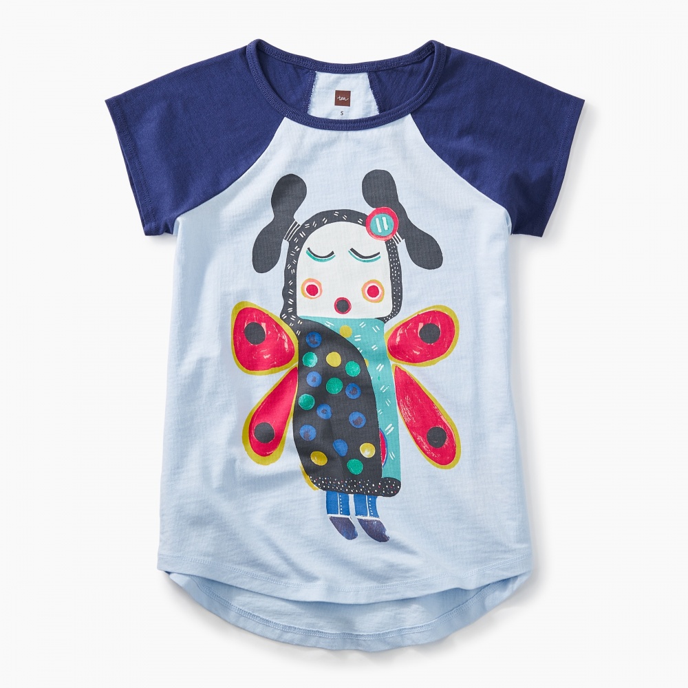 Tea Collection Lomayesva Butterfly Girl Graphic Tee