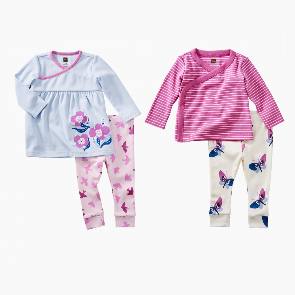 Tea Collection Wrap & Fly Baby Set