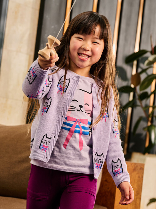 Iconic Bowtie Cats Cardigan