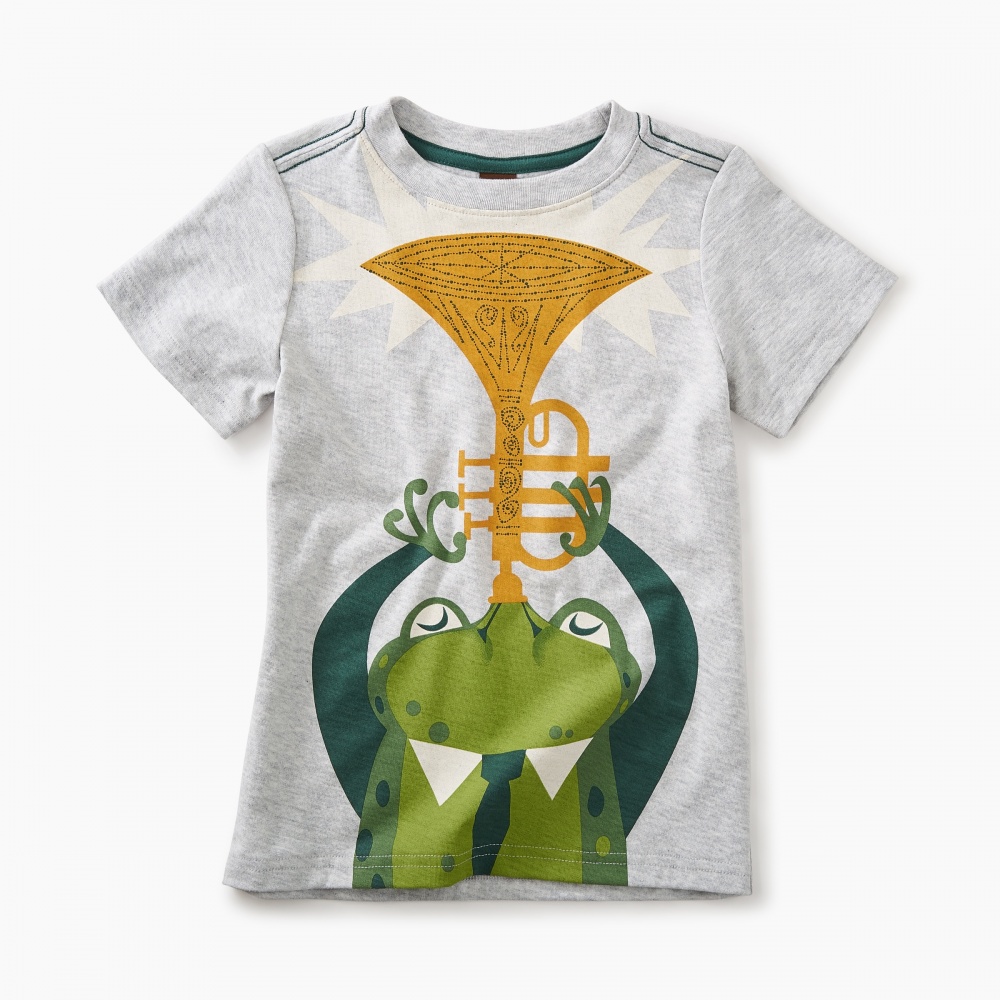 Tea Collection Jazz Frog Graphic Tee