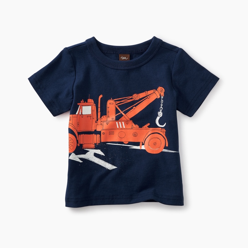 Tow Truck Graphic Baby Tee