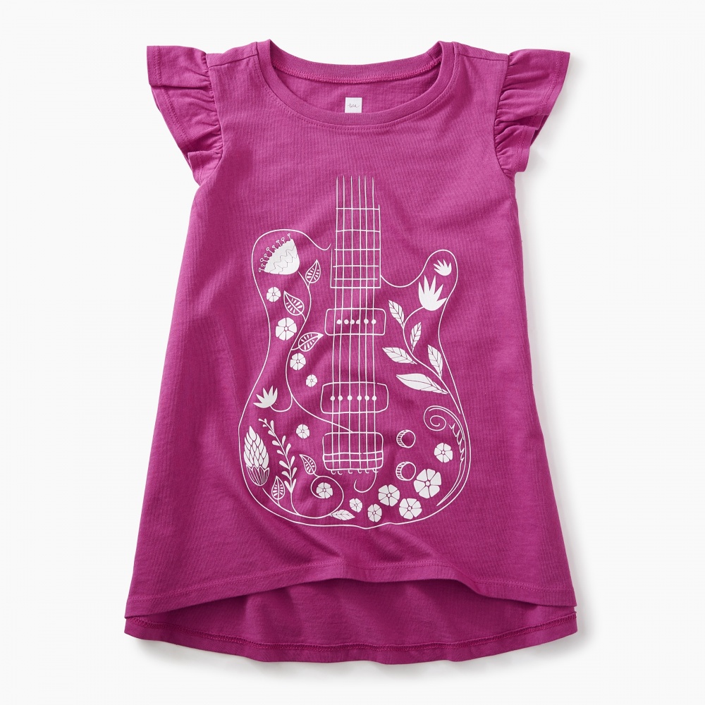 Tea Collection Floral Guitar Twirl Top