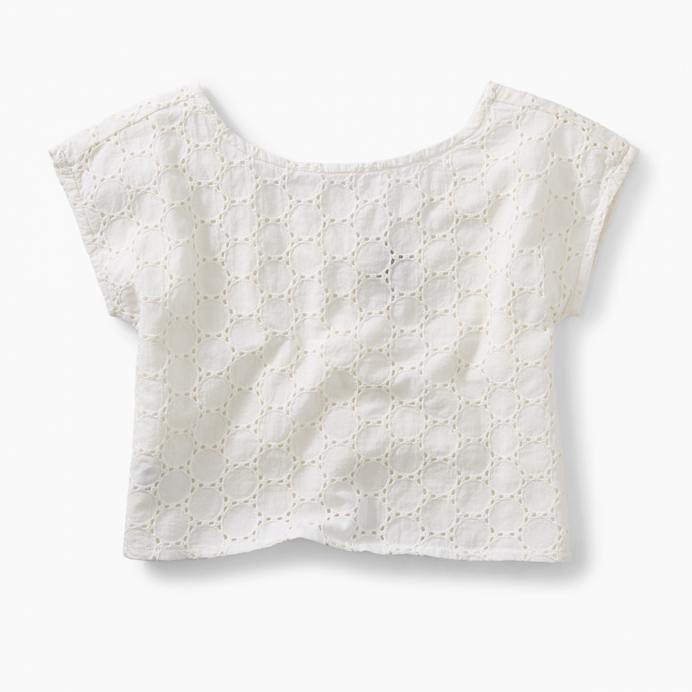 Tea Collection Eyelet Easy Fit Top