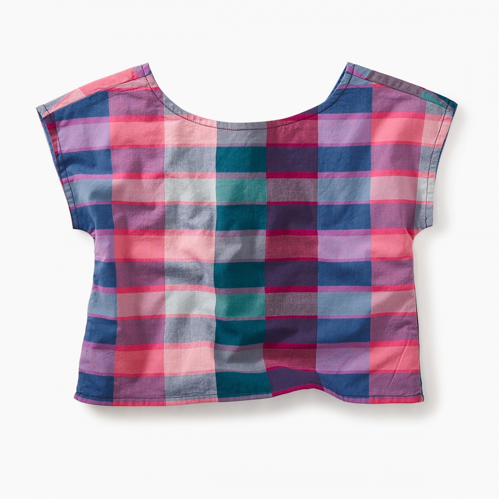 Tea Collection Plaid Easy Fit Top