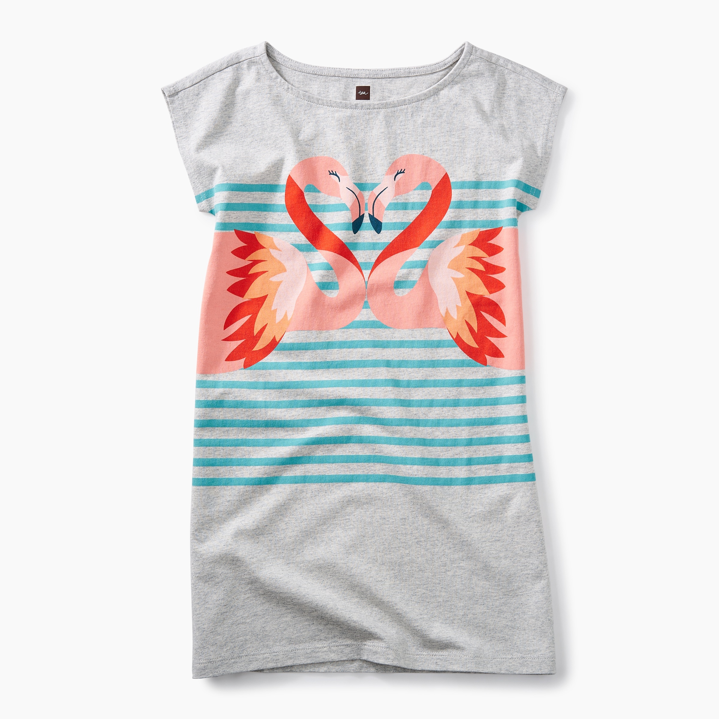 flamingo tea dress
