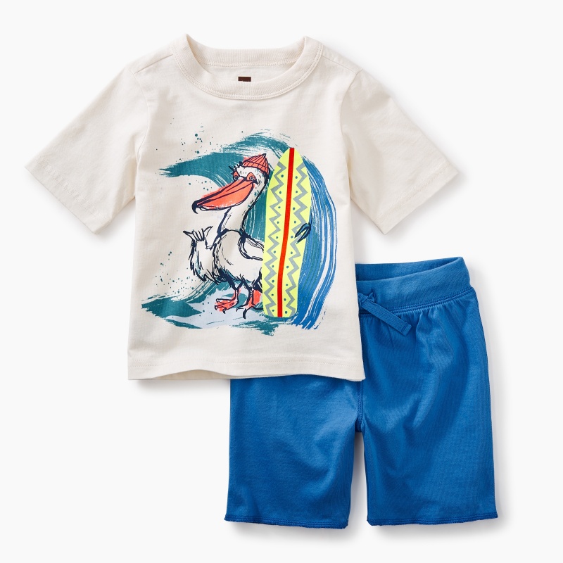 Surfing Pelican Outfit | Tea Collection