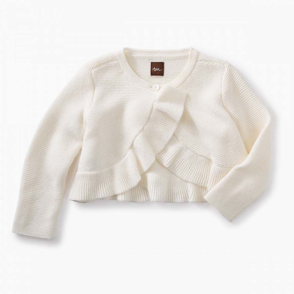 Tea Collection Ruffle Baby Cardigan