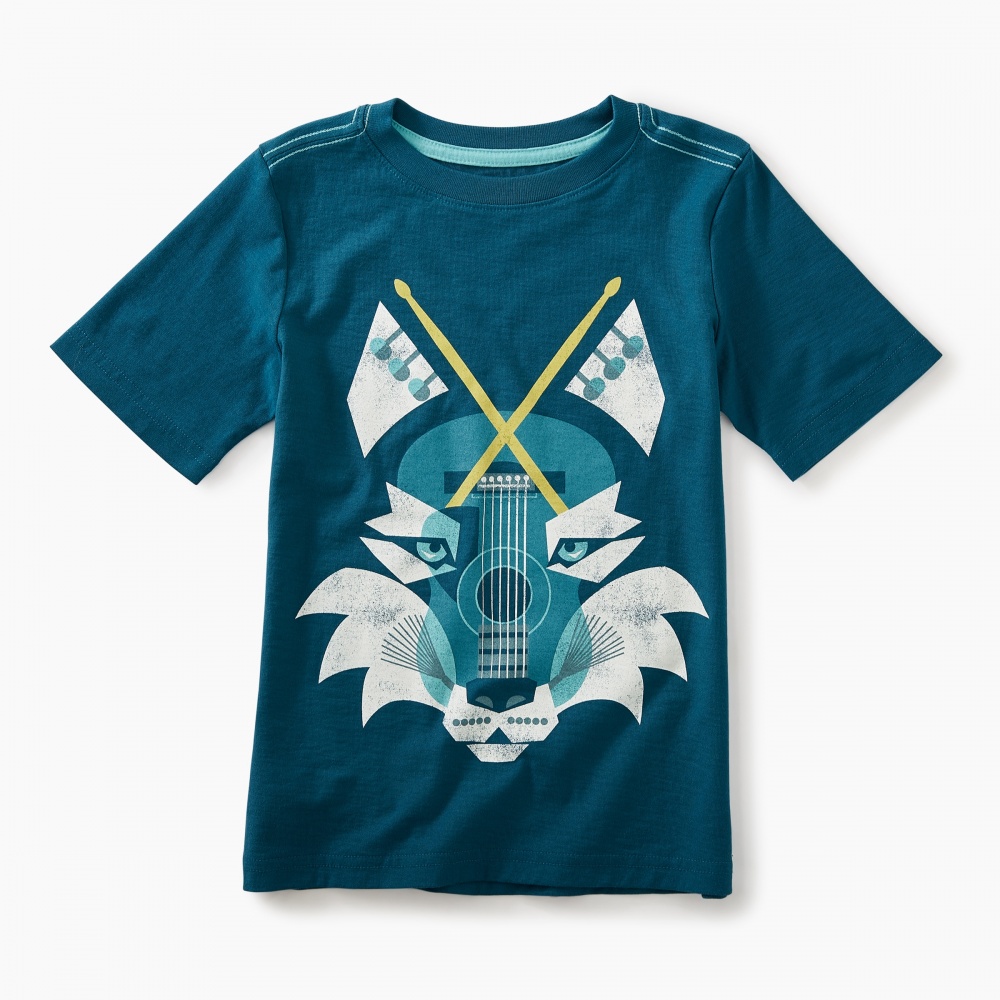 Tea Collection Music Wolf Graphic Tee