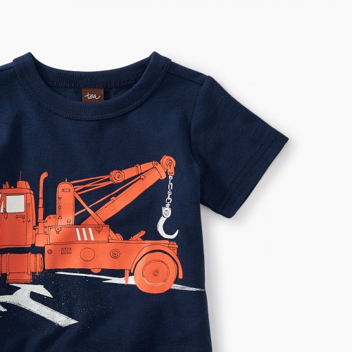 Tow Truck Graphic Baby Tee