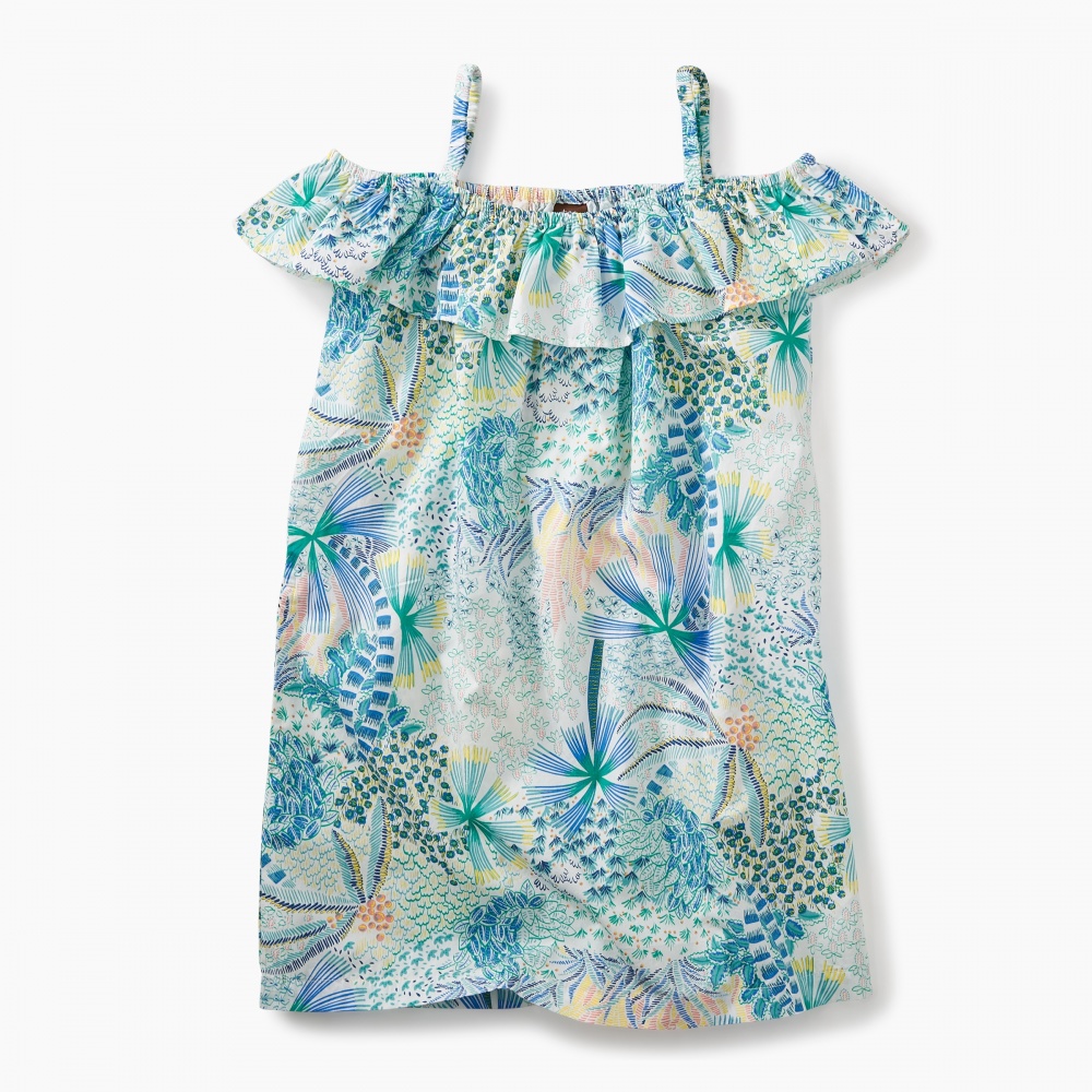 Tea Collection Ruffle Neck Dress