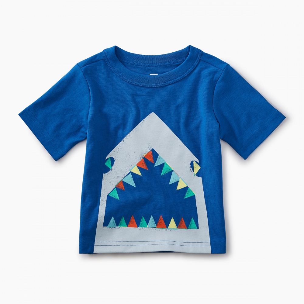Tea Collection Great White Graphic Baby Tee