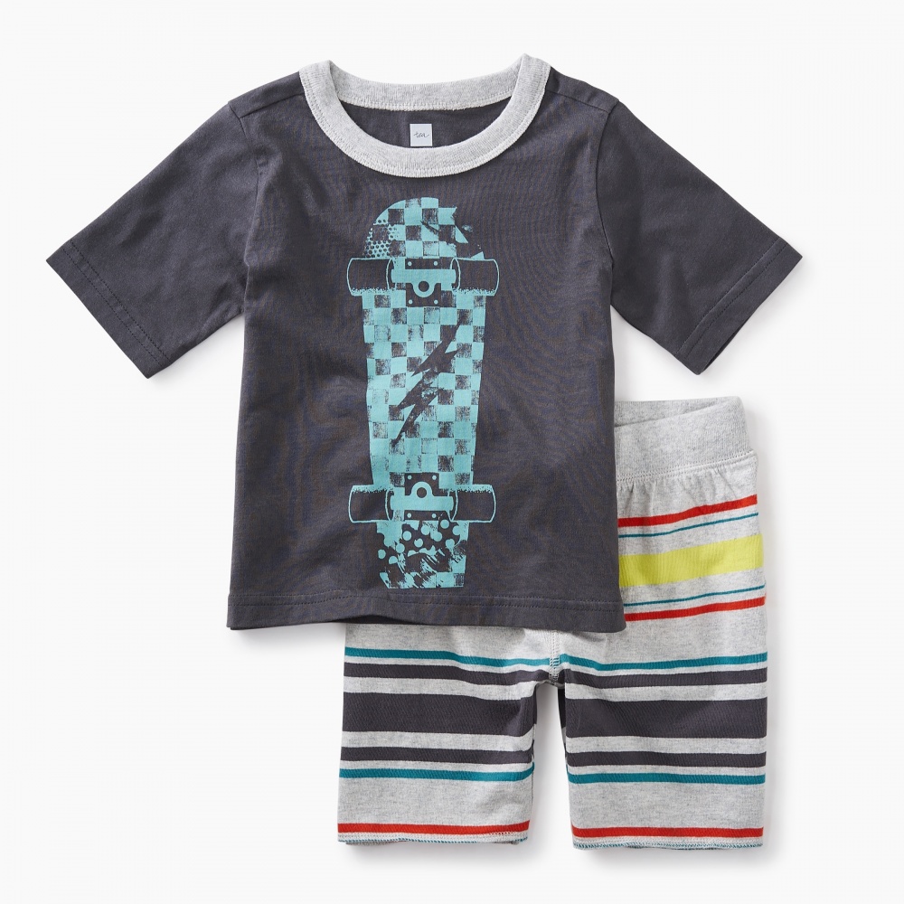Tea Collection Skateboard Baby Outfit