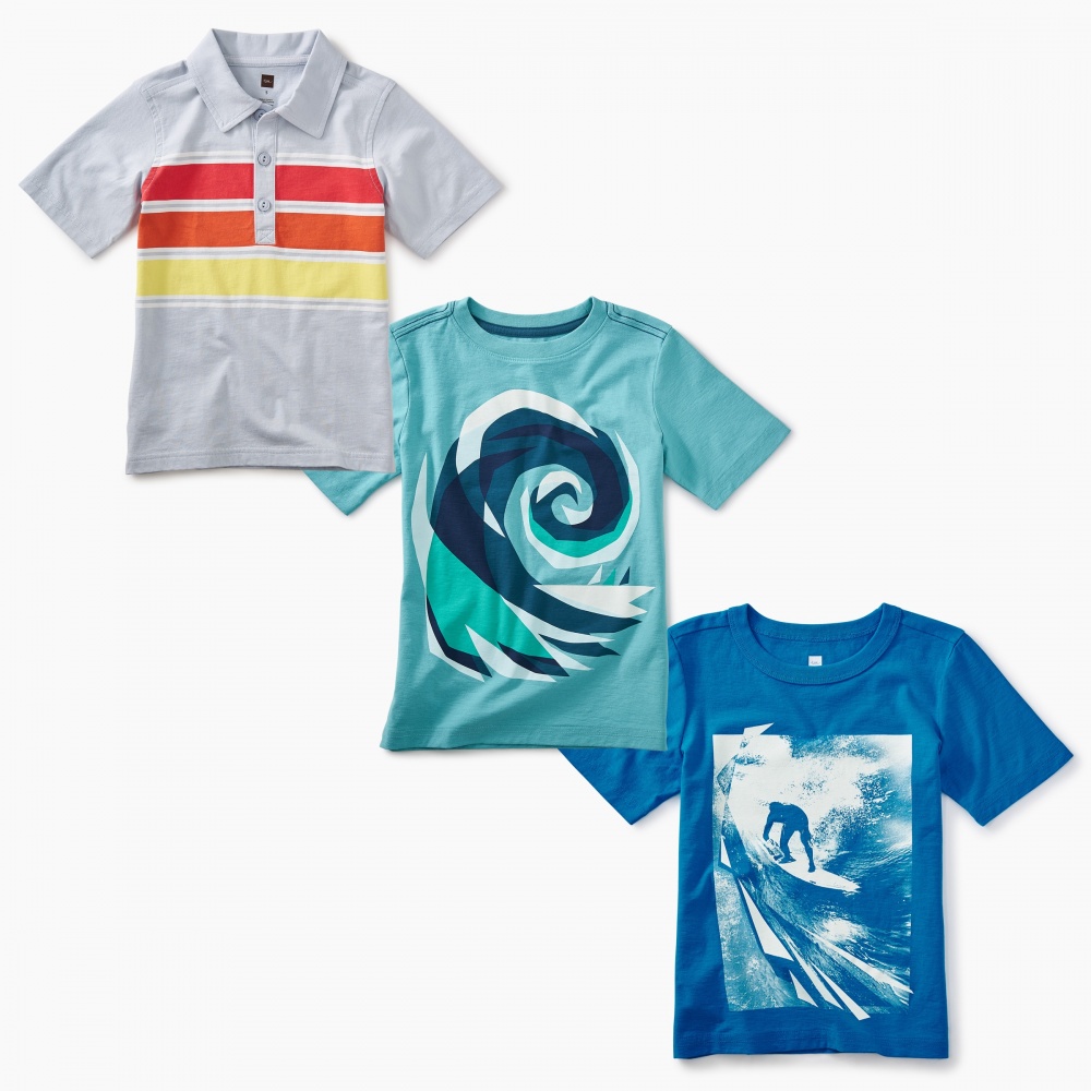 Tea Collection Waverider Tees Set