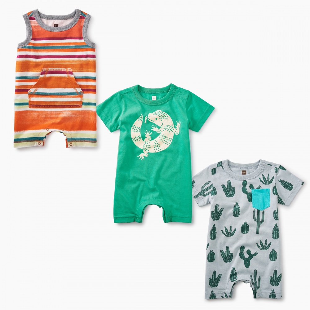 Tea Collection Lounge Lizards Romper Set