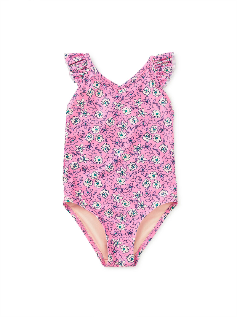 Ruffle One-Piece Swimsuit