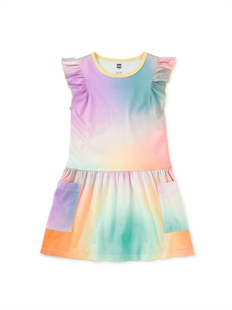 Flutter Sleeve Pocket Dress