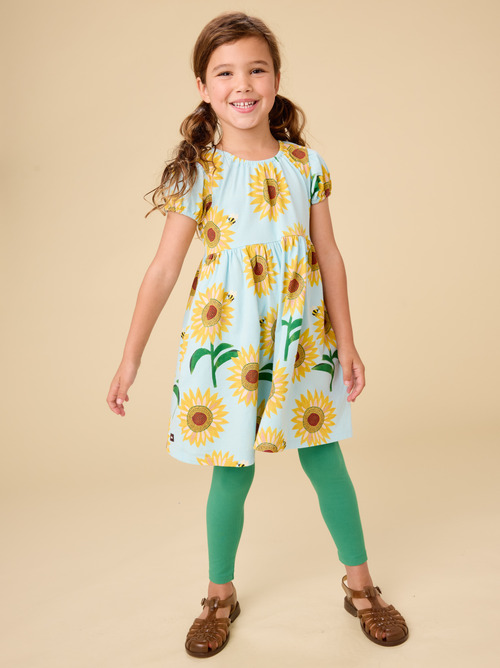 Puff Sleeve Empire Dress