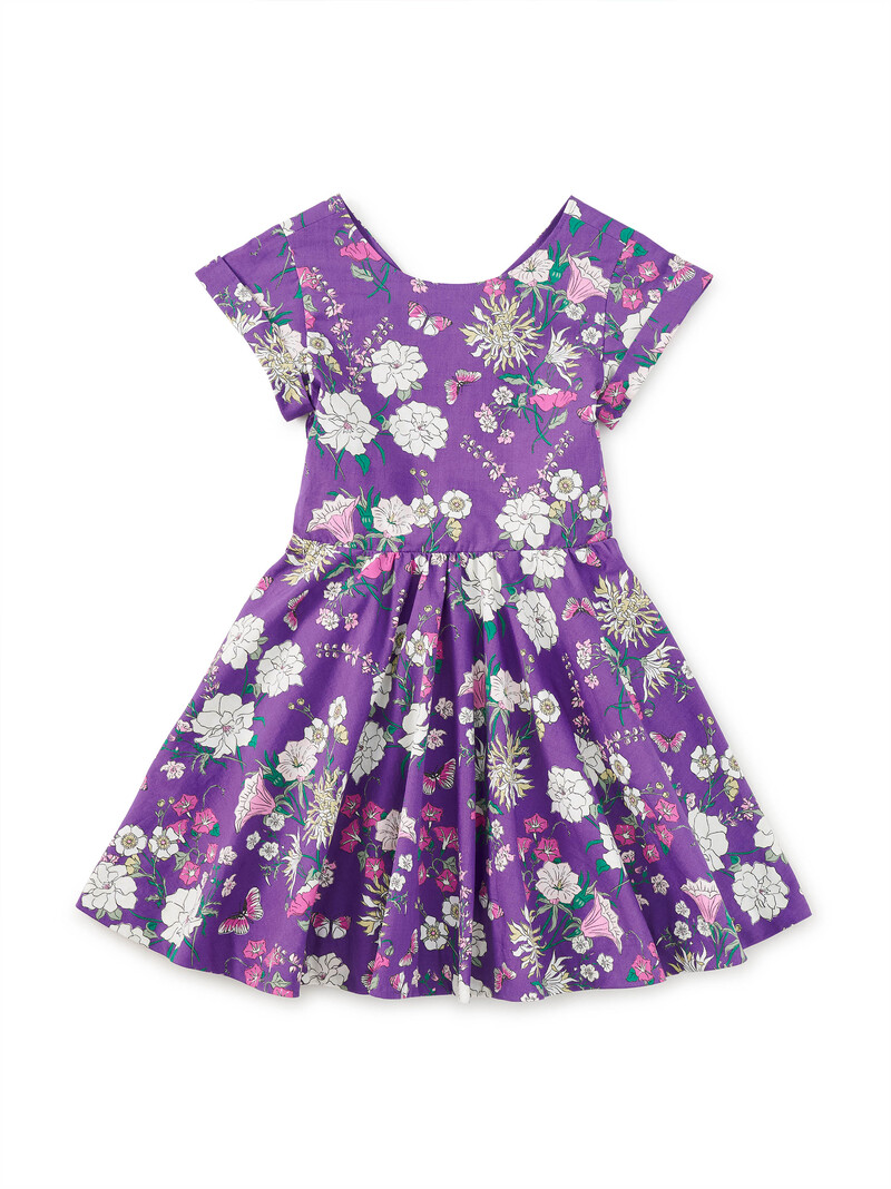 Button Back Skirted Dress