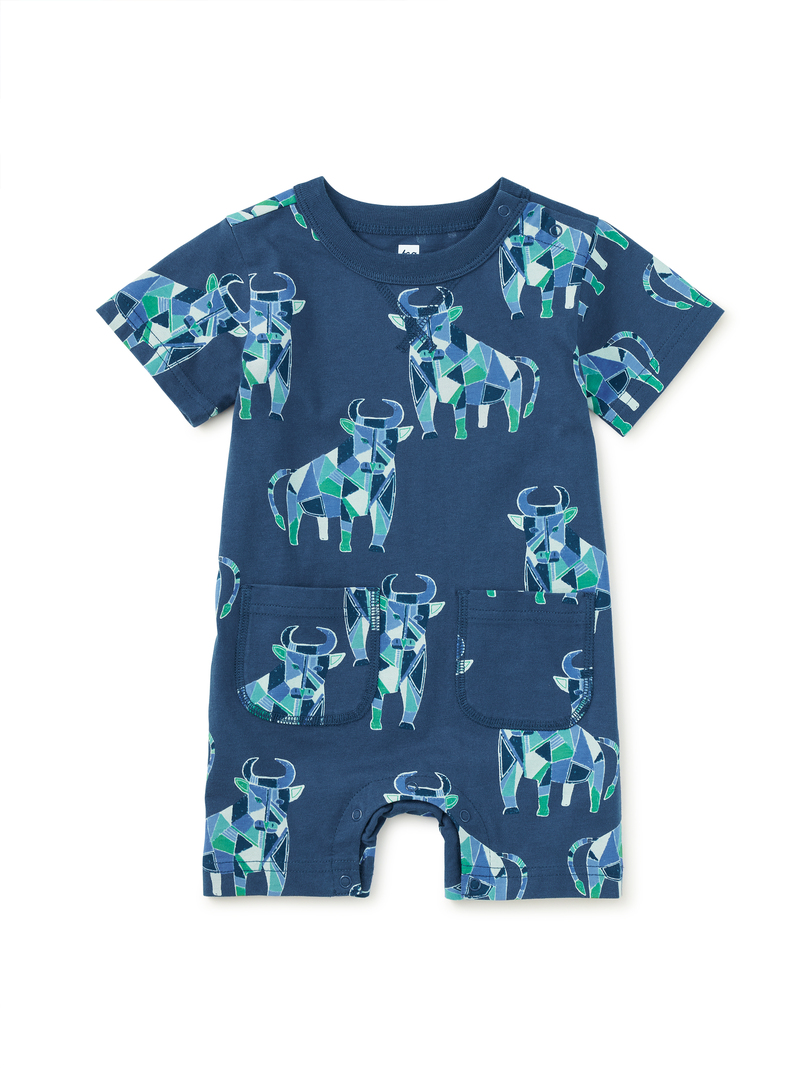 Double Pocket Baby Romper