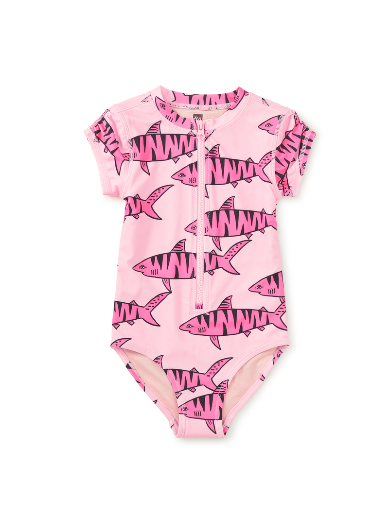 Rash Guard One-Piece Swimsuit