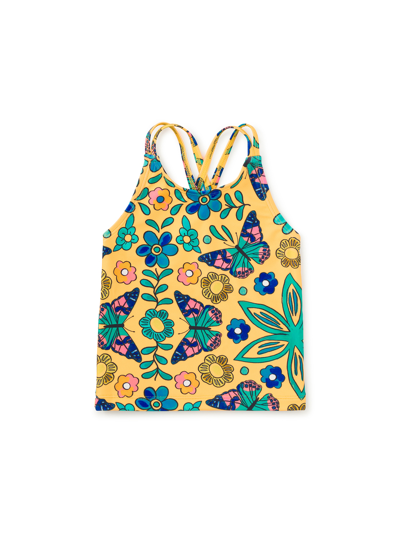 Cross Back Tankini Top