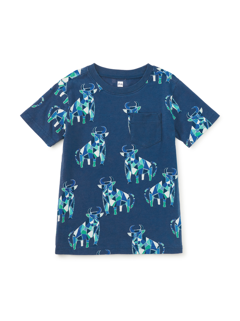 Printed Pocket Tee