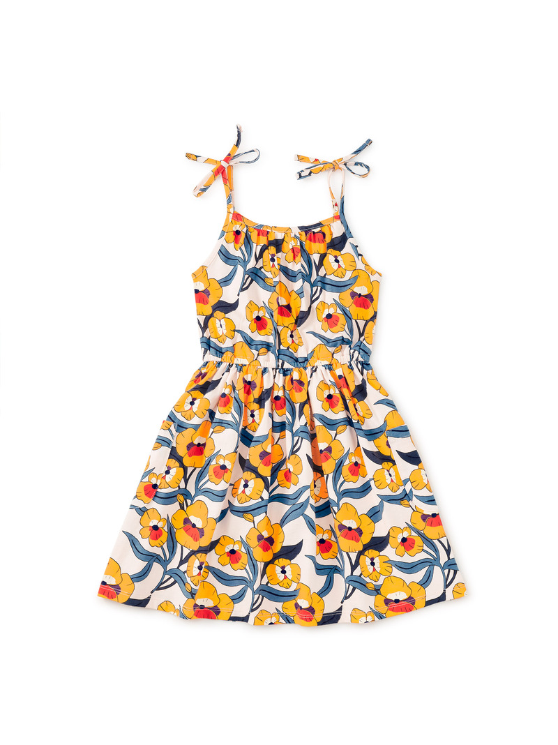 Tie Shoulder Twirl Dress