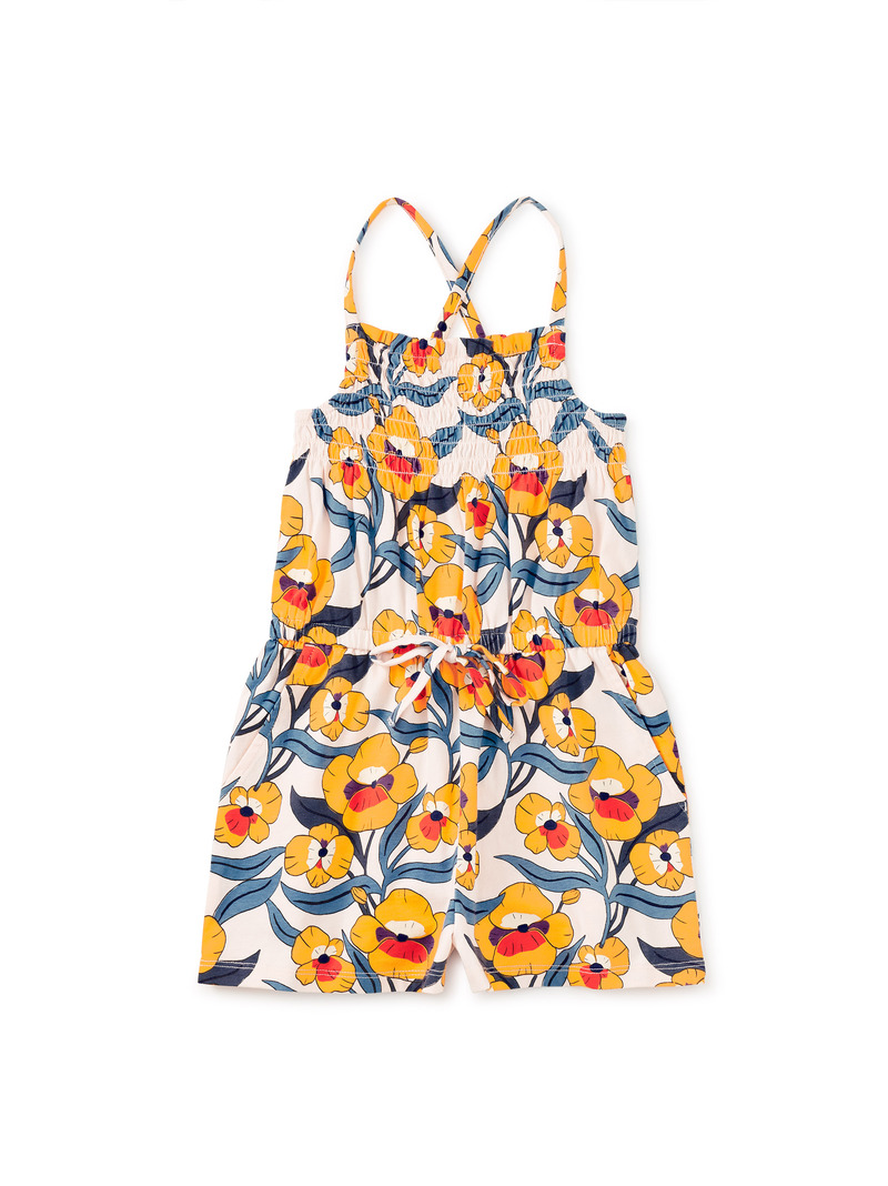 Smocked Strappy Romper