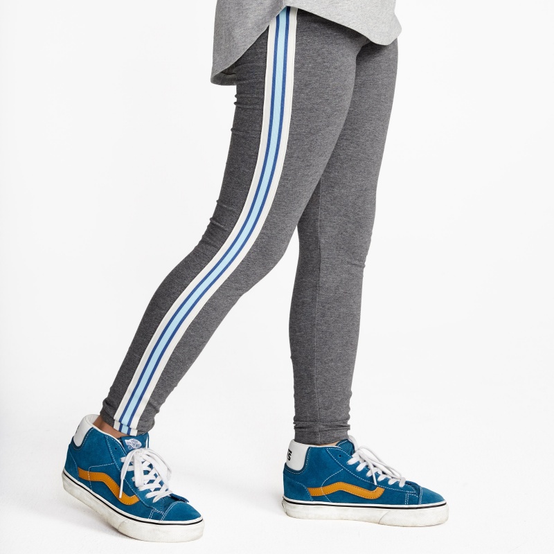 yellow side stripe leggings
