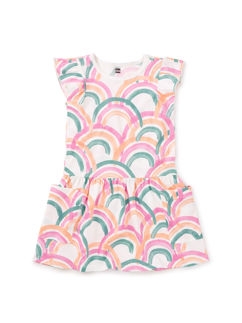 Flutter Sleeve Pocket Dress