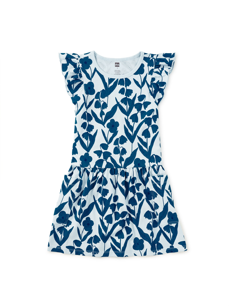 Flutter Sleeve Pocket Dress