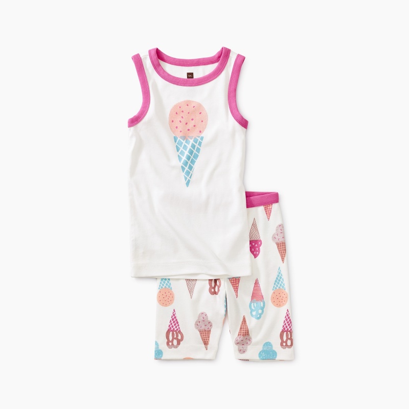 Ice Cream Graphic Tank Pajamas