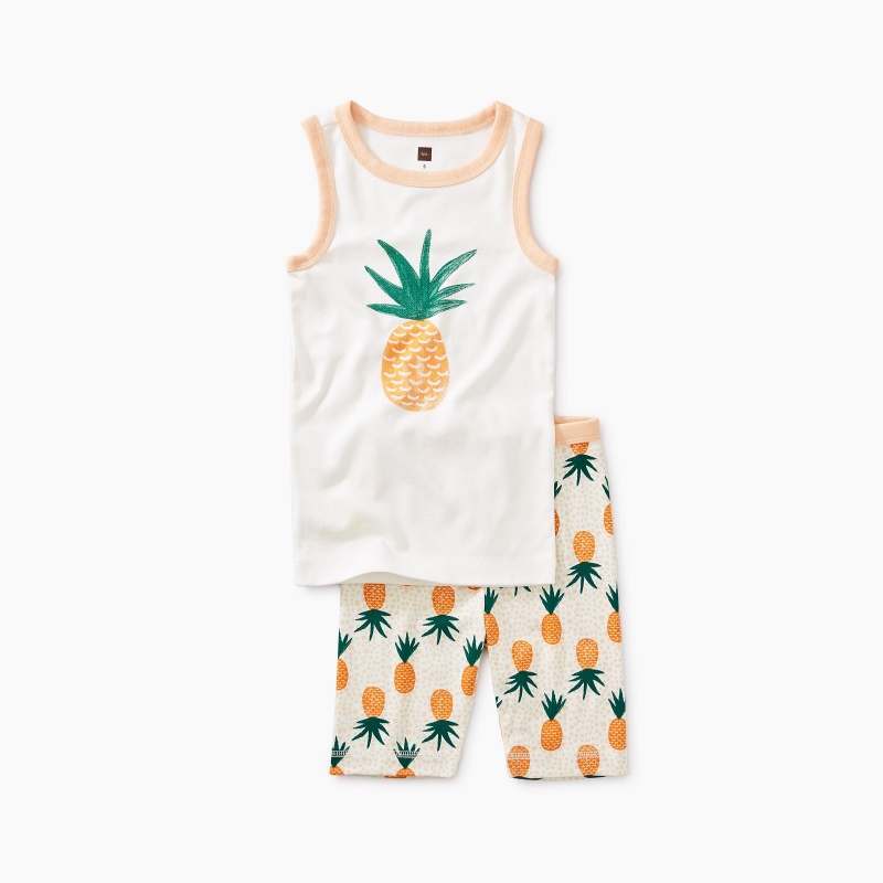 Pineapple Graphic Tank Pajamas